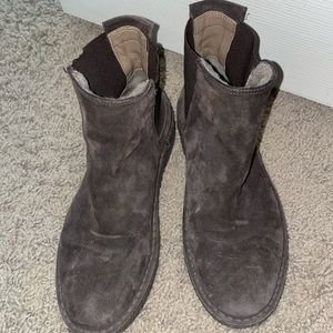 Fur lined Vince Chelsea booties